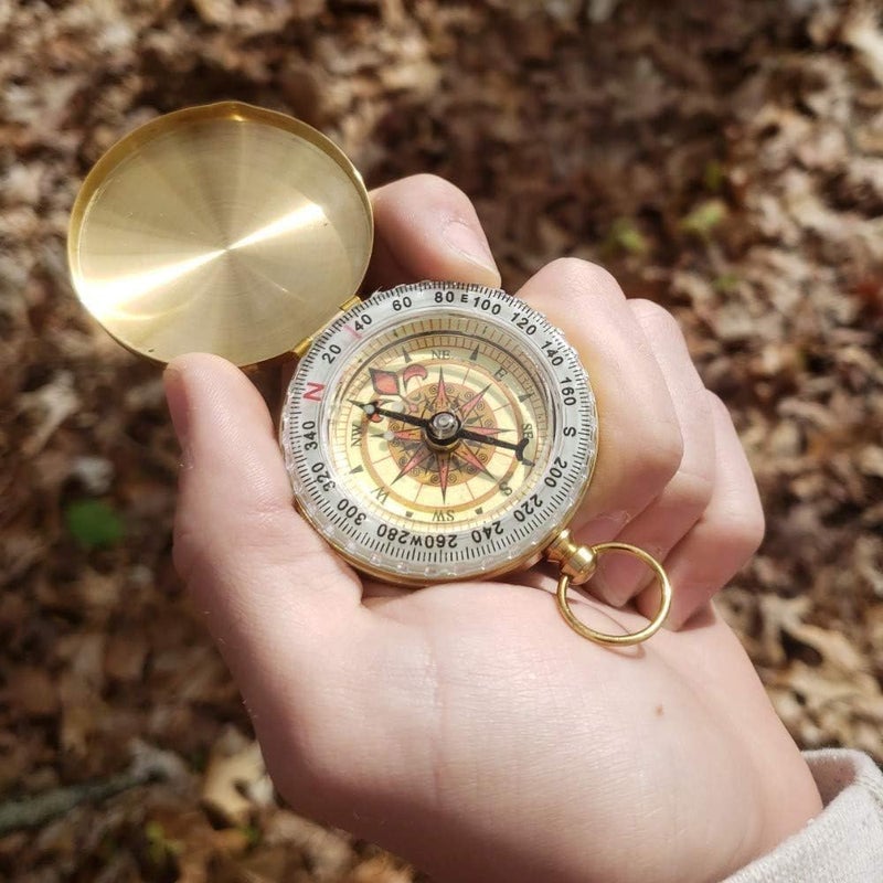 JSD Camping Survival Compass Metal Compass Kids Compass for Hiking Camping Hunting Outdoor Military Navigation Tool - Image 5